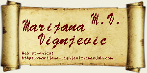 Marijana Vignjević vizit kartica